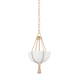 Amberley One Light Pendant in Vintage Gold Leaf (70|1013-VGL)