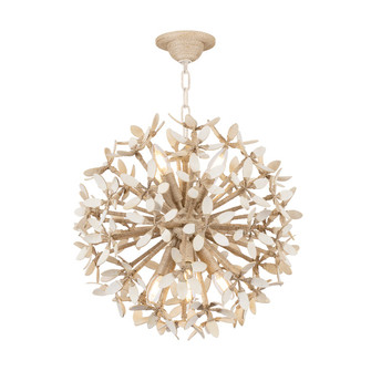 Corfu Eight Light Chandelier in Ivory Coco (68|511-20-IYC)