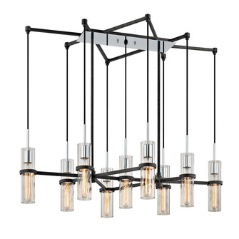 Xavier Nine Light Linear in Vintage Iron (67|F6199-TRN/PC)