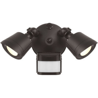 LED Motion Sensored Double Flood Light in Bronze (51|4-FLOOD-MS-A2-3CCT-BZ)