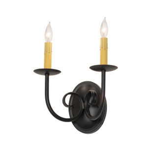 Squire Two Light Wall Sconce in Blackwash (57|285264)