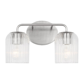 Eisele Two Light Vanity in Brushed Nickel (1|GLV1132BS)