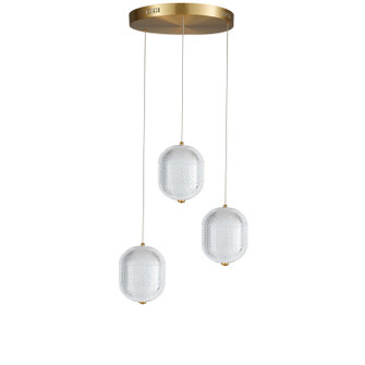 Peri LED Pendant in Clear (216|PRI-1222LEDP-AGB)