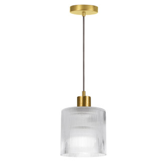 Nadine One Light Pendant in Clear (216|NAD-71P-AGB-FL)