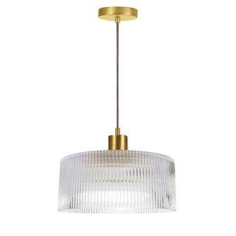 Nadine One Light Pendant in Clear (216|NAD-123P-AGB-FL)