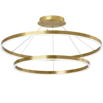 Circulo LED Chandelier in Aged Brass (216|CIR-3397C-5CCT-AGB)