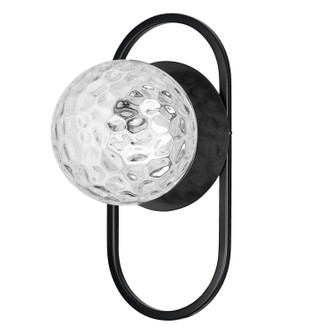 Burlat One Light Wall Sconce in White (216|BUR-121W-MB-CLR)