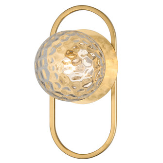 Burlat One Light Wall Sconce in White (216|BUR-121W-AGB-CLR)