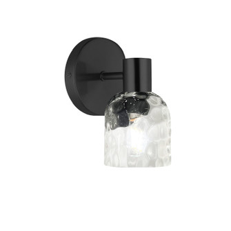 Vallora One Light Wall Sconce in Matte Black (216|VLA-81W-MB-CLR)