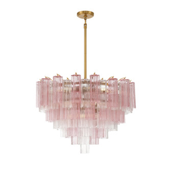 Addis 16 Light Chandelier in Aged Brass (60|ADD-316-AG-SP)