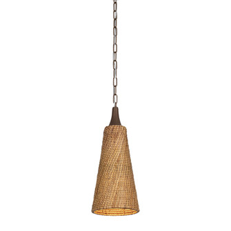 Kenzo One Light Pendant in Bronze Leaf (67|F2709-BRL)