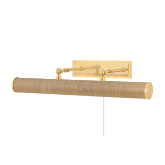 Holly Three Light Picture Light in Aged Brass/Grasscloth (428|HL263203-AGB/GC)