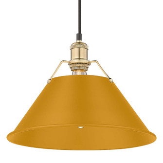 Orwell One Light Pendant in Brushed Champagne Brass (62|3306-L BCB-AY)