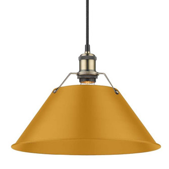 Orwell One Light Pendant in Aged Brass (62|3306-L AB-AY)