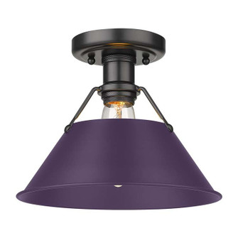 Orwell One Light Flush Mount in Matte Black (62|3306-FM BLK-EP)