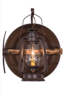 Miners Lantern One Light Wall Sconce in Distressed Rust (57|288033)