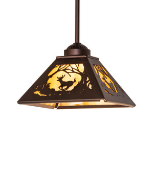 Deer At Dawn One Light Pendant in Mahogany Bronze (57|284329)