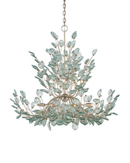 Baobab 12 Light Chandelier in Clear / Contemporary Silver Leaf / Contemporary Silver (142|9000-1294)