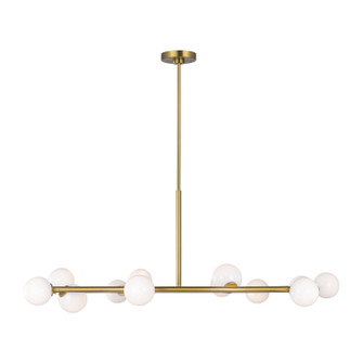 Altair 12 Light Chandelier in Burnished Brass (454|SLC10612BBS)