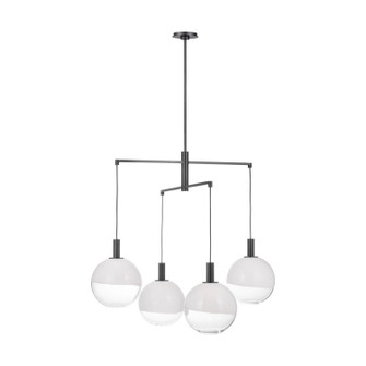 Torian Four Light Chandelier in Aged Iron (454|SLC1044AI)
