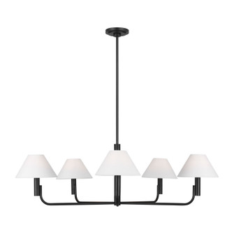 Colfax Five Light Chandelier in Aged Iron (454|SLC1005AI)