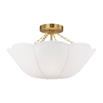 Stassi Two Light Semi Flush Mount in Burnished Brass (454|AF1212BBS)