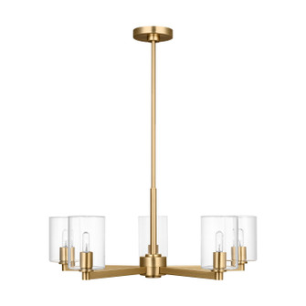 Fullton Five Light Chandelier in Satin Brass (454|3164205C-848)