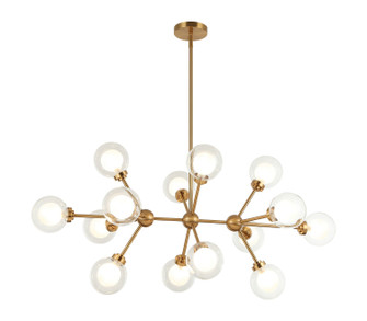 Solaris LED Pendant in Aged Gold Brass (423|C33014AG)