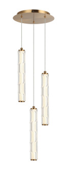Ripley LED Pendant in Aged Gold Brass (423|C31803AG)