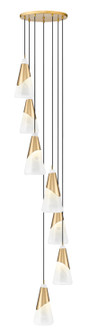 Aimie Seven Light Chandelier in Modern Gold (224|828P7-7R-MGLD)