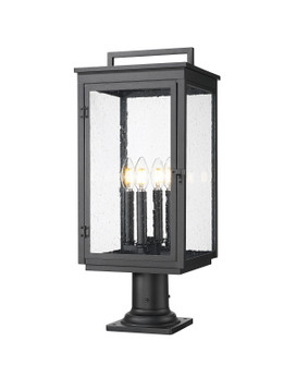 Hartwell Four Light Outdoor Pier Mounted in Sand Black (224|5019PHBR-533PM-BK)