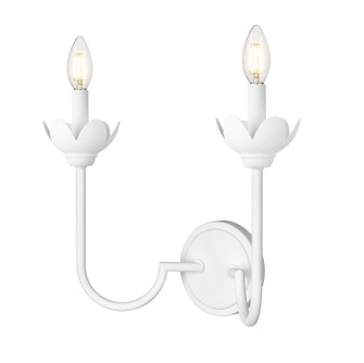 Allistair Two Light Wall Sconce in Textured White (224|352-2S-TW)