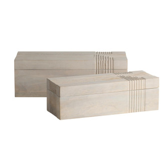 Kamira Boxes, Set of 2 in Whitewash (314|ARI23)