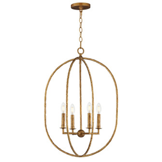 Martel Four Light Pendant in Etruscan Gold (16|21843EG)