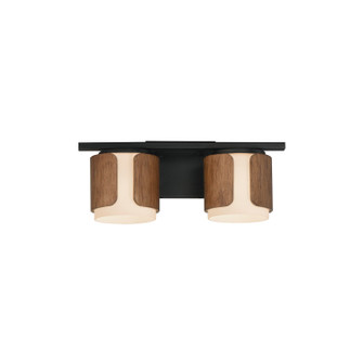 Draughtsman Two Light Bath Vanity in Walnut / Black (16|21712SWWNBK)