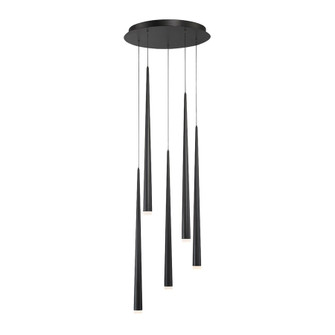 Cascade LED Pendant in Black (281|PD-41805R-BK)