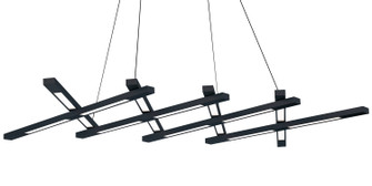 Scissors LED Linear Pendant in Black (281|PD-32880-BK)