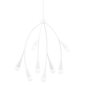 Elsa Eight Light Chandelier in Textured White (428|H689708-TWH)