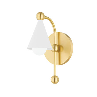 Hikari One Light Wall Sconce in Aged Brass/Soft White (428|H681101-AGB/SWH)