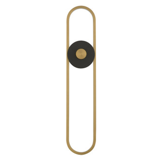 Gravity LED Outdoor Wall Sconce in Black / Gold (86|E42108-BKGLD)