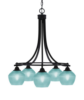 Paramount Five Light Chandelier in Matte Black (200|3415-MB-4625)