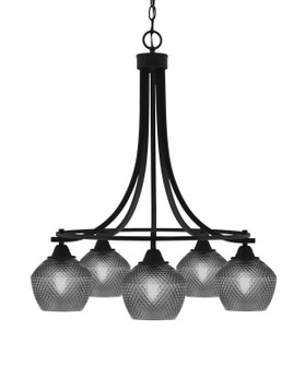 Paramount Five Light Chandelier in Matte Black (200|3415-MB-4622)