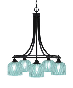 Paramount Five Light Chandelier in Matte Black (200|3415-MB-4615)