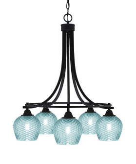 Paramount Five Light Chandelier in Matte Black (200|3415-MB-4605)