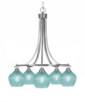 Paramount Five Light Chandelier in Brushed Nickel (200|3415-BN-4625)
