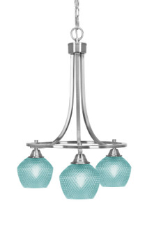 Paramount Three Light Chandelier in Brushed Nickel (200|3413-BN-4625)
