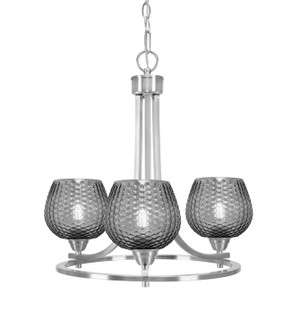 Paramount Three Light Chandelier in Brushed Nickel (200|3403-BN-4602)