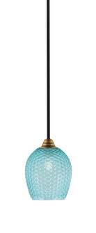 Paramount One Light Mini Pendant in Matte Black & Brass (200|3401-MBBR-4905)
