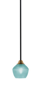 Paramount One Light Mini Pendant in Matte Black & Brass (200|3401-MBBR-4625)