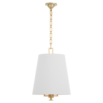 Karnes Three Light Pendant in Aged Brass (19|8562-3-80)